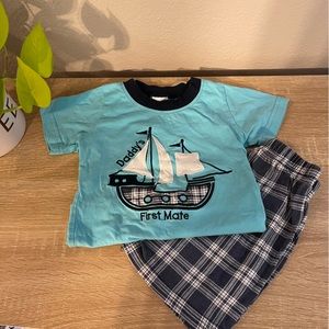 2 Piece Boat Outfit - size 2T